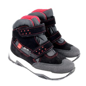 Trzewiki dziecięce ocieplone z membraną Rentex 23-3374 Czarny Wodoodporne 