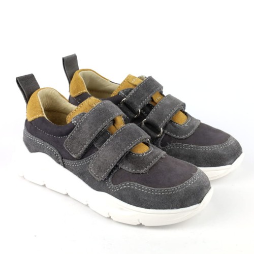 Mido Shoes Snaekersy półbuty skórzane 30-51 Szary 1.JPG