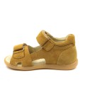 Sandały dziecięce Mido Shoes skórzane 168 Musztardowy 3.JPG