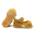Sandały dziecięce Mido Shoes skórzane 168 Musztardowy 4.JPG