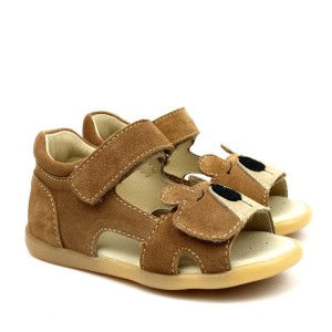 Sandały dziecięce Mido Shoes skórzane 21-23 Brąz