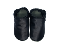 Kapcie skórzane dziecięce Paputki czarny soft sole3