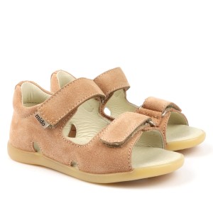 Sandały dziecięce Mido Shoes skórzane 21-31 Peach