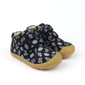 Trzewiki dziecięce skórzane Mido Bambino 166 Navy Moto