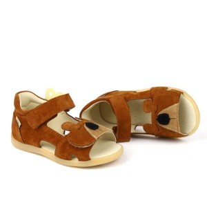 Sandały dziecięce Mido Shoes skórzane 21-23 Rudy