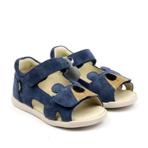 Sandały dziecięce Mido Shoes skórzane 21-23 Yale Blue