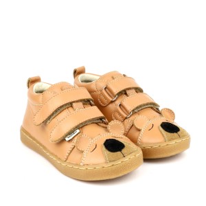 Trzewiki dziecięce skórzane Mido Noster 30-46 Camel Lico