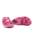 Kapcie dziecięce Superfit Bonny Róż Welur Serca