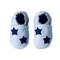 Kapcie skórzane dziecięce Paputki szary gwiazdki soft sole 1.jpg