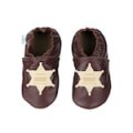 Kapcie skórzane dziecięce Paputki brąz szeryf soft sole3