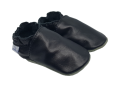 Kapcie skórzane dziecięce Paputki czarny soft sole1